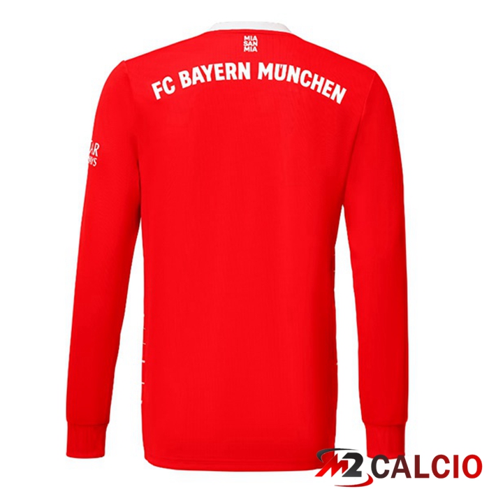 Tutte Le Maglie Calcio Bayern Monaco Prima Manica Lunga Rosso 2022 2023