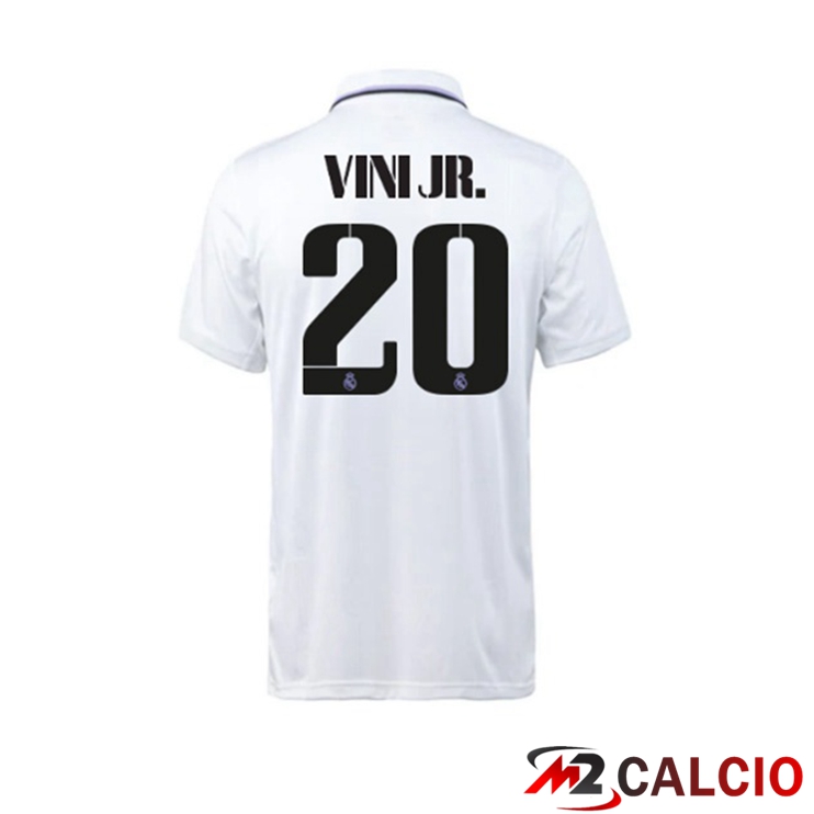 Maglie Calcio Personalizzate,Tute Calcio Squadre,Maglia Nazionale Italiana Calcio | Maglie Calcio Real Madrid (Vini Jr. 20) Prima Bianco 2022/2023