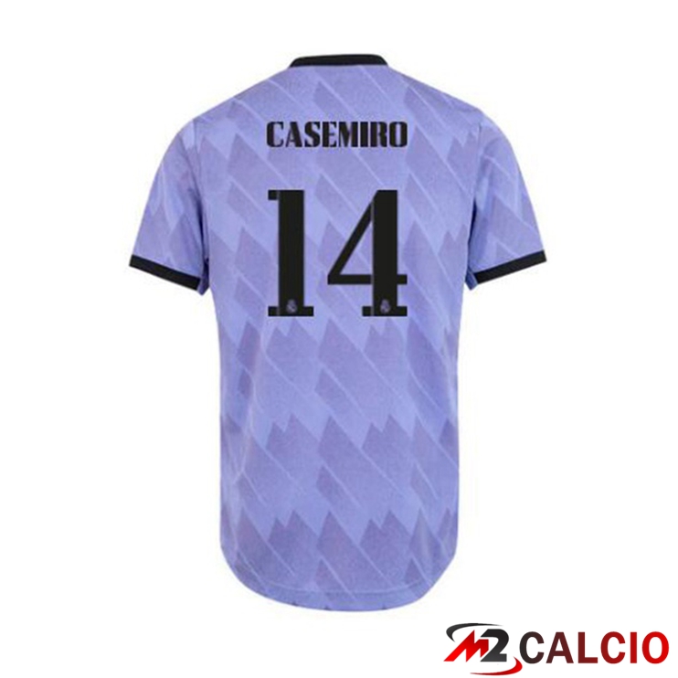 Maglie Calcio Personalizzate,Tute Calcio Squadre,Maglia Nazionale Italiana Calcio | Maglie Calcio Real Madrid (Casemiro 14) Seconda Porpora 2022/2023