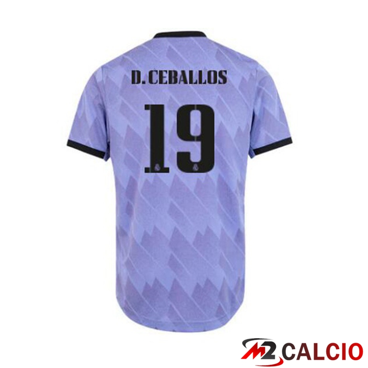 Maglie Calcio Personalizzate,Tute Calcio Squadre,Maglia Nazionale Italiana Calcio | Maglie Calcio Real Madrid (D. Ceballos 19) Seconda Porpora 2022/2023