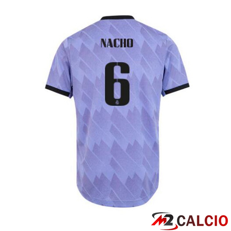 Maglie Calcio Personalizzate,Tute Calcio Squadre,Maglia Nazionale Italiana Calcio | Maglie Calcio Real Madrid (Nacho 6) Seconda Porpora 2022/2023