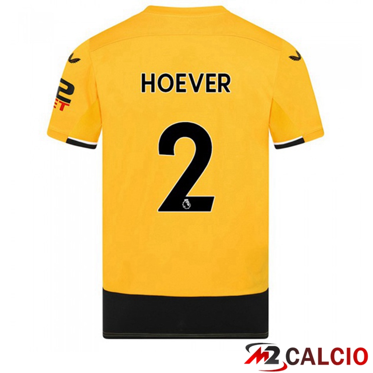 Maglie Calcio Personalizzate,Tute Calcio Squadre,Maglia Nazionale Italiana Calcio | Maglie Calcio Wolves (HOEVER 2) Prima Giallo 2022/2023