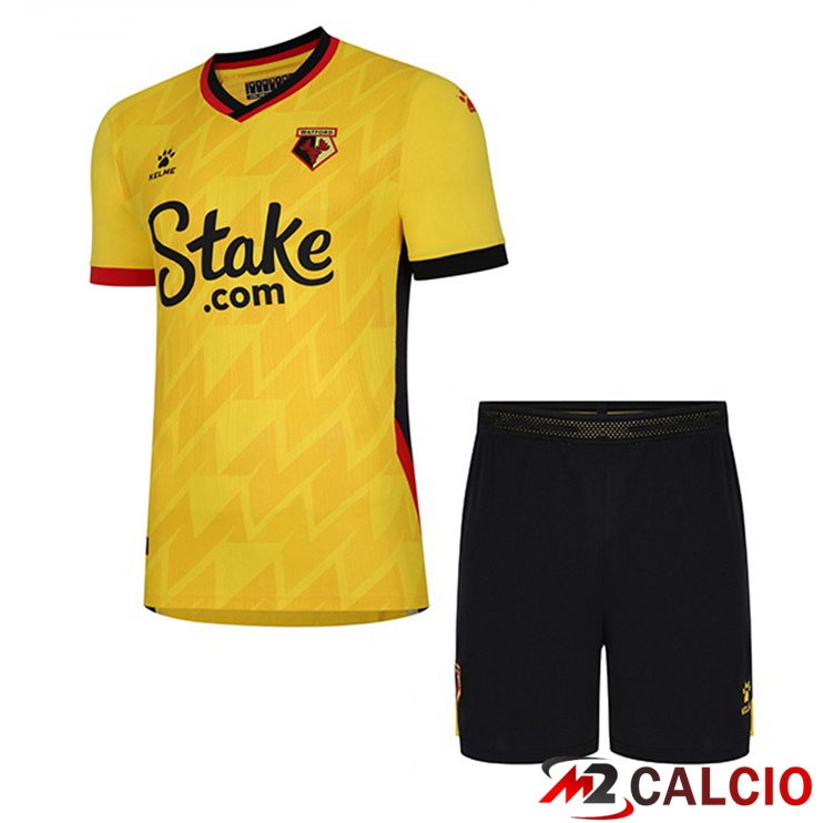 Maglie Calcio Watford FC Bambino Prima Giallo 2022/2023