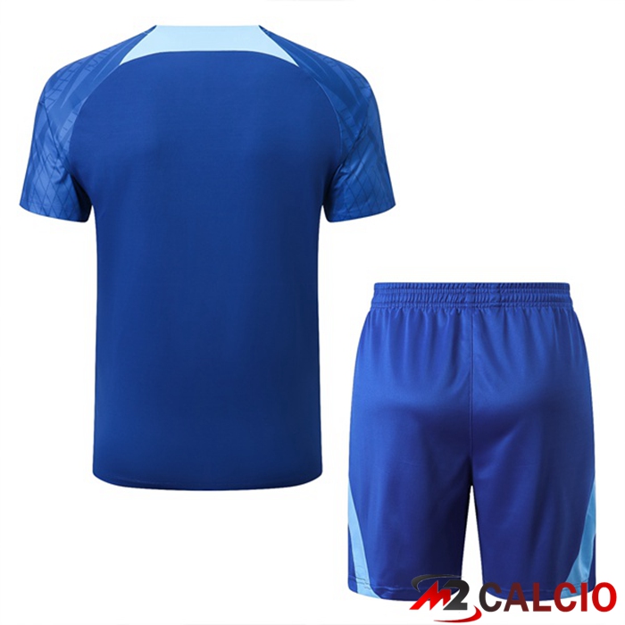 T Shirt Allenamento Atletico Madrid + Shorts Blu 2022/2023