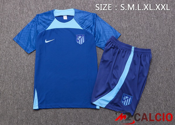 T Shirt Allenamento Atletico Madrid + Shorts Blu 2022/2023