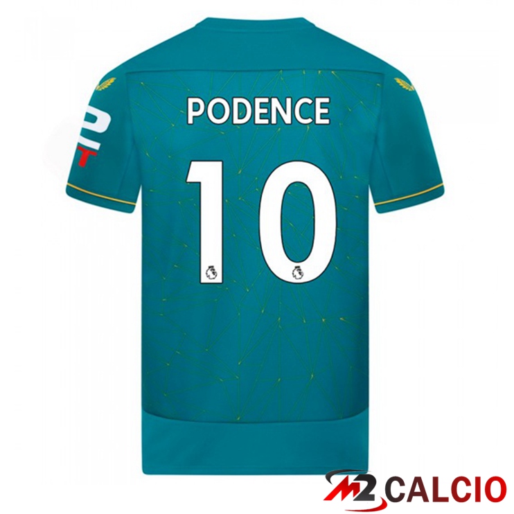 Maglie Calcio Personalizzate,Tute Calcio Squadre,Maglia Nazionale Italiana Calcio | Maglie Calcio Wolves (PODENCE 10) Seconda Blu 2022/2023