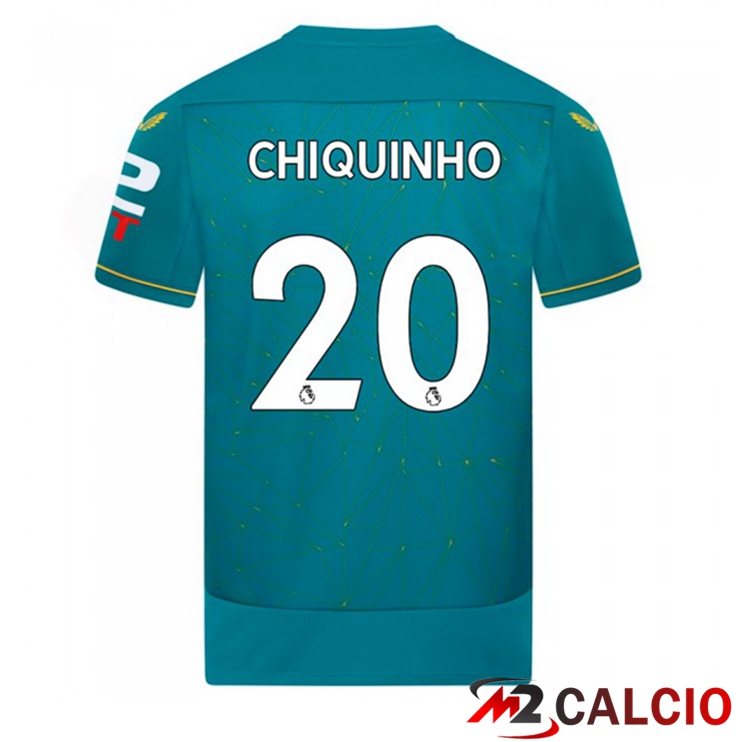 Maglie Calcio Personalizzate,Tute Calcio Squadre,Maglia Nazionale Italiana Calcio | Maglie Calcio Wolves (CHIQUINHO 20) Seconda Blu 2022/2023