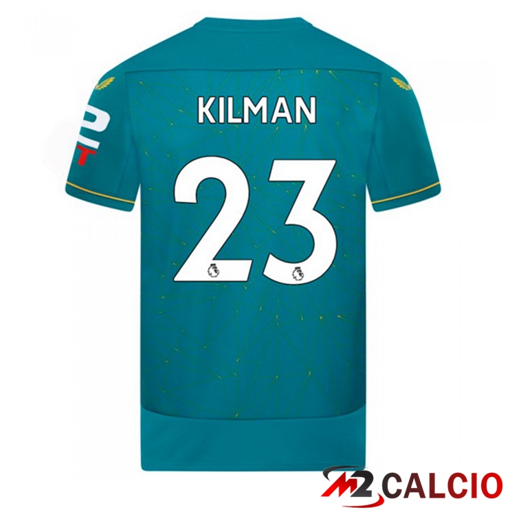 Maglie Calcio Personalizzate,Tute Calcio Squadre,Maglia Nazionale Italiana Calcio | Maglie Calcio Wolves (KILMAN 23) Seconda Blu 2022/2023
