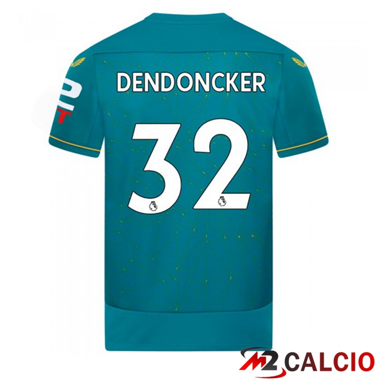 Maglie Calcio Personalizzate,Tute Calcio Squadre,Maglia Nazionale Italiana Calcio | Maglie Calcio Wolves (DENDONCKER 32) Seconda Blu 2022/2023