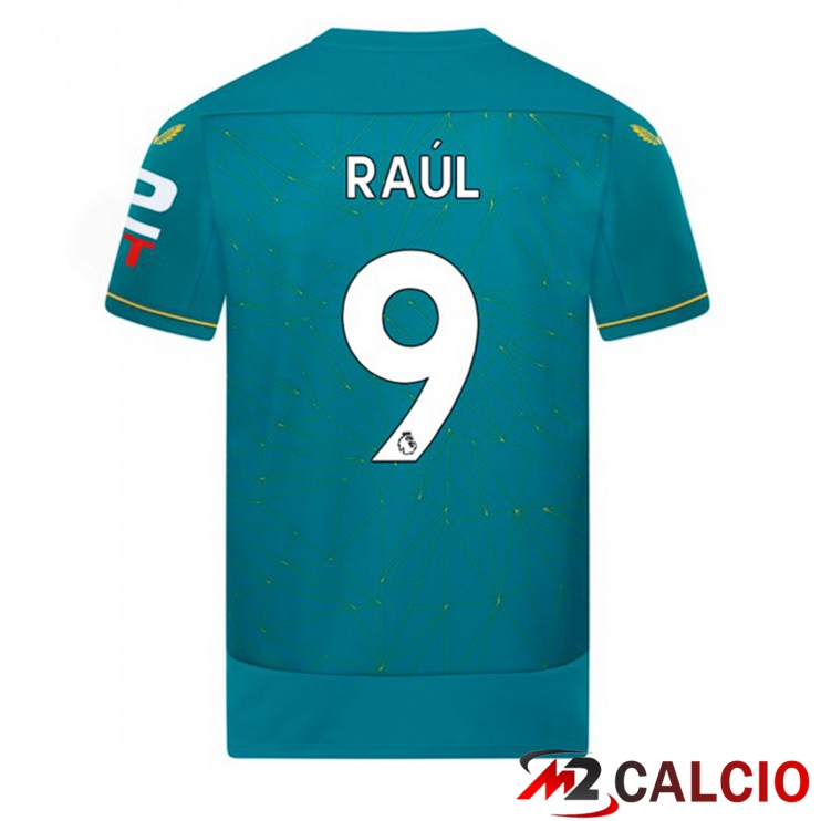 Maglie Calcio Personalizzate,Tute Calcio Squadre,Maglia Nazionale Italiana Calcio | Maglie Calcio Wolves (RAUL 9) Seconda Blu 2022/2023