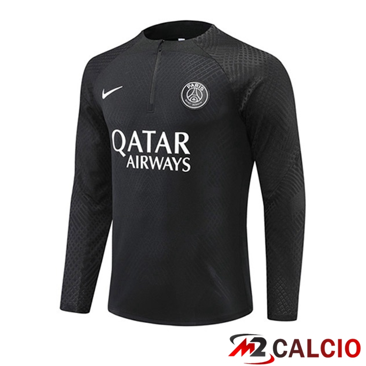 Maglie Calcio Personalizzate,Tute Calcio Squadre,Maglia Nazionale Italiana Calcio | Felpa Allenamento Paris PSG Nero 2022/2023