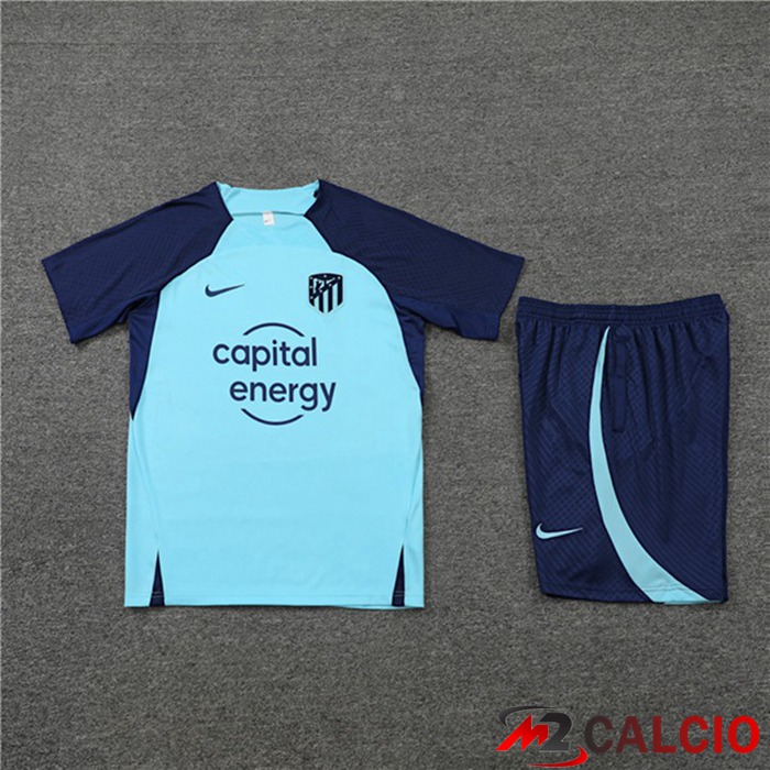 T Shirt Allenamento Atletico Madrid + Pantaloncini Blu 2022/2023