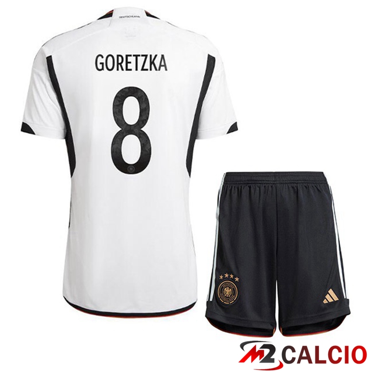 Maglie Calcio Personalizzate,Tute Calcio Squadre,Maglia Nazionale Italiana Calcio | Maglia Germania (GORETZKA 8) Bambino Prima Nero Bianco Coppa del Mondo 2022 Maglie Calcio Personalizzate,Tute Calcio Squadre,Maglia Nazionale Italiana Calcio | Maglia Germania (GORETZKA 8) Bambino Prima Nero Bianco Coppa del Mondo 2022
