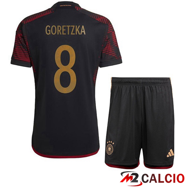 Maglie Calcio Personalizzate,Tute Calcio Squadre,Maglia Nazionale Italiana Calcio | Maglia Germania (GORETZKA 8) Bambino Seconda Nero Coppa del Mondo 2022 Maglie Calcio Personalizzate,Tute Calcio Squadre,Maglia Nazionale Italiana Calcio | Maglia Germania (GORETZKA 8) Bambino Seconda Nero Coppa del Mondo 2022