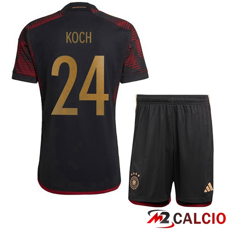 Maglie Calcio Personalizzate,Tute Calcio Squadre,Maglia Nazionale Italiana Calcio | Maglia Germania (KOCH 24) Bambino Seconda Nero Coppa del Mondo 2022 Maglie Calcio Personalizzate,Tute Calcio Squadre,Maglia Nazionale Italiana Calcio | Maglia Germania (KOCH 24) Bambino Seconda Nero Coppa del Mondo 2022