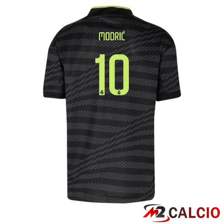Maglie Calcio Personalizzate,Tute Calcio Squadre,Maglia Nazionale Italiana Calcio | Maglie Calcio Real Madrid (Modrić 10) Terza Nero 2022/2023