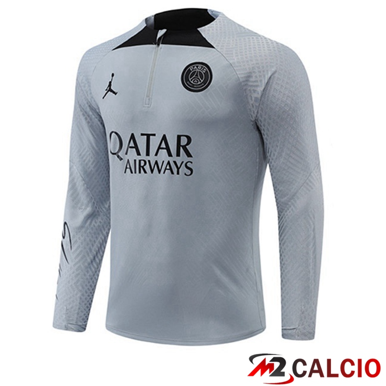 Maglie Calcio Personalizzate,Tute Calcio Squadre,Maglia Nazionale Italiana Calcio | Felpe Allenamento Paris PSG Grigio 2022/2023