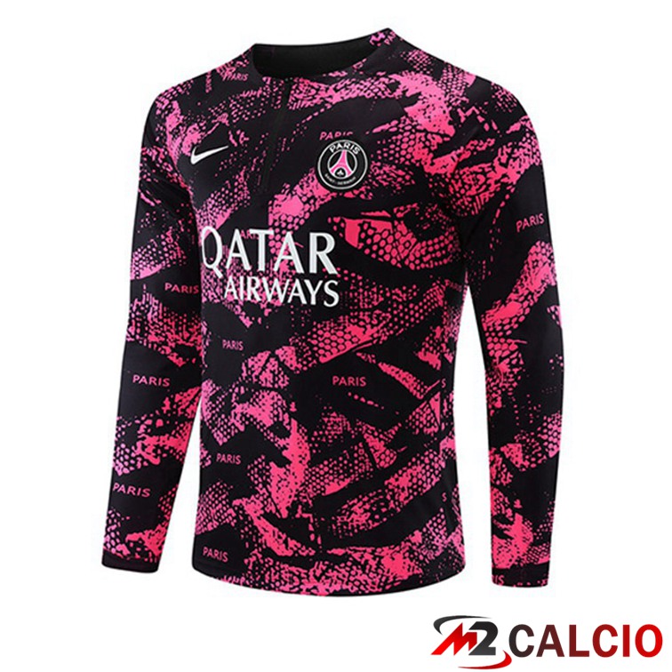 Maglie Calcio Personalizzate,Tute Calcio Squadre,Maglia Nazionale Italiana Calcio | Felpe Allenamento Paris PSG Rosa Nero 2022/2023