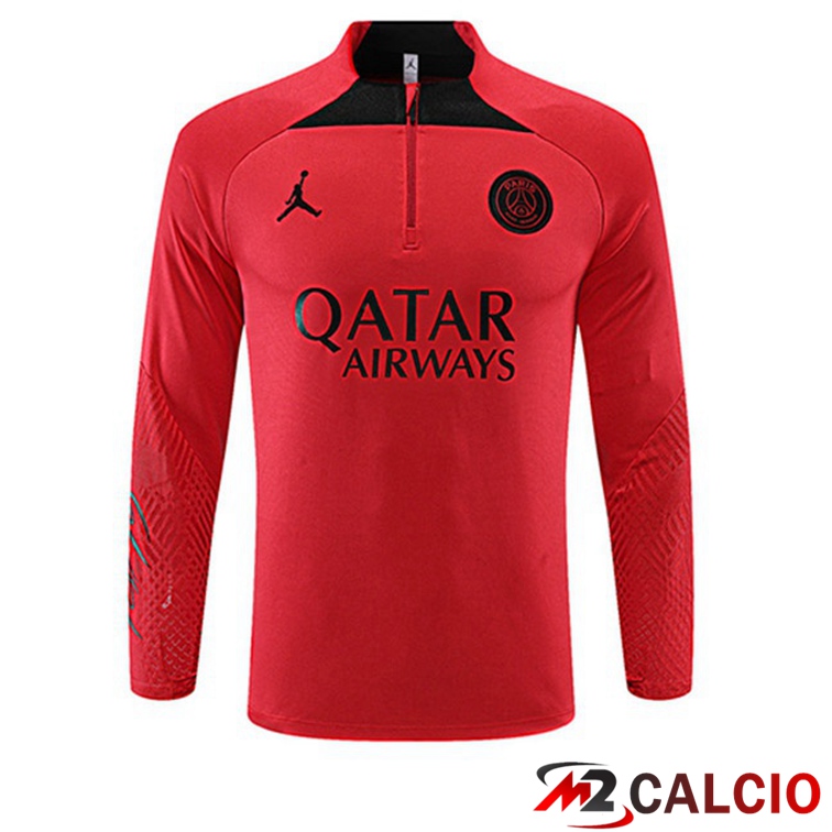 Maglie Calcio Personalizzate,Tute Calcio Squadre,Maglia Nazionale Italiana Calcio | Felpe Allenamento Paris PSG Rosso 2022/2023