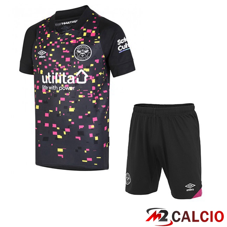 Maglie Calcio Brentford FC Bambino Terza Nero 2022/2023