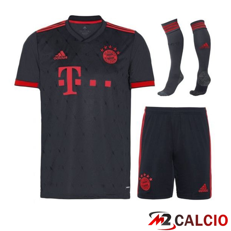 Insieme Maglie Calcio Bayern Monaco Terza (Pantaloncini + Calzini) 2022/2023