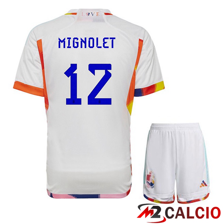 Maglie Calcio Personalizzate,Tute Calcio Squadre,Maglia Nazionale Italiana Calcio | Maglie Calcio Belgio (MIGNOLET 12) Bambino Seconda Bianco Coppa Del Mondo 2022 Maglie Calcio Personalizzate,Tute Calcio Squadre,Maglia Nazionale Italiana Calcio | Maglie Calcio Belgio (MIGNOLET 12) Bambino Seconda Bianco Coppa Del Mondo 2022