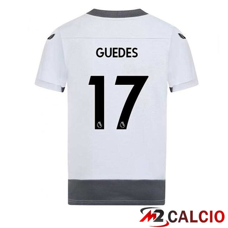 Maglie Calcio Personalizzate,Tute Calcio Squadre,Maglia Nazionale Italiana Calcio | Maglie Calcio Wolves (FABIO SILVA 17) Terza Bianco Grigio 2022/2023
