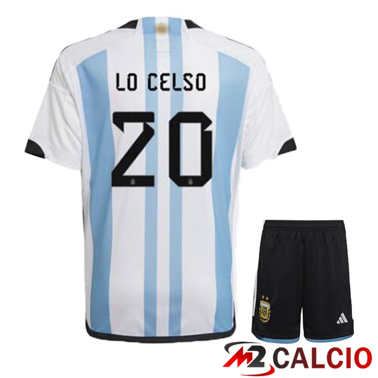 Maglie Calcio Personalizzate,Tute Calcio Squadre,Maglia Nazionale Italiana Calcio | Maglie Calcio Argentina (MAC ALLISTER 20) Bambino Prima Blu Bianco Coppa Del Mondo 2022