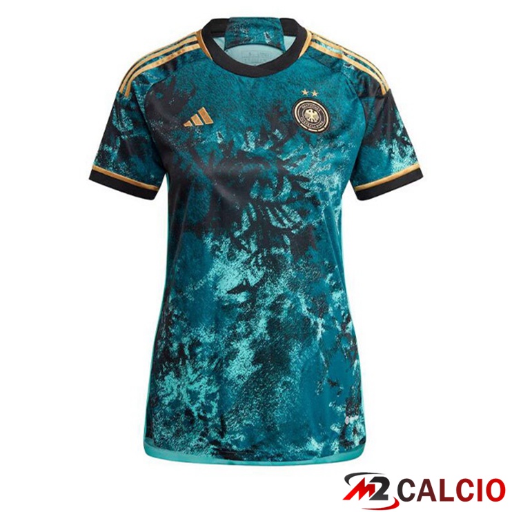 Maglie Calcio Personalizzate,Tute Calcio Squadre,Maglia Nazionale Italiana Calcio | Maglie Calcio Germania Donna Seconda Verde 2023/2024