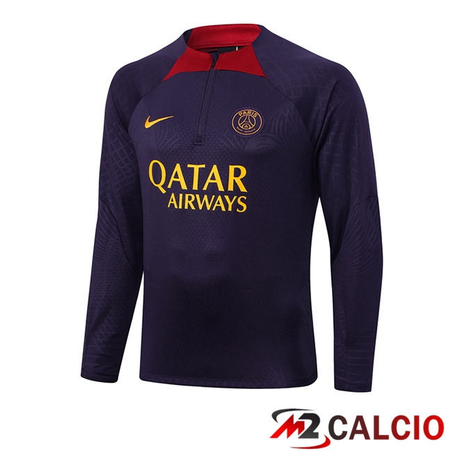 Maglie Calcio Personalizzate,Tute Calcio Squadre,Maglia Nazionale Italiana Calcio | Felpa Allenamento Paris PSG Viola 2023/2024