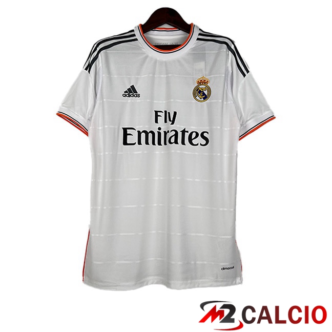 Maglie Calcio Real Madrid Retro Prima Bianco 2013-2014