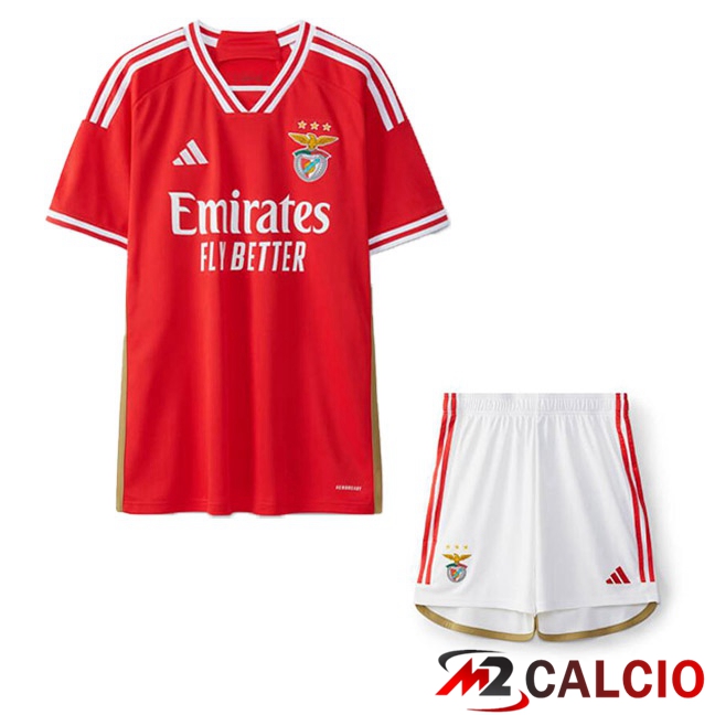 Maglie Calcio Personalizzate,Tute Calcio Squadre,Maglia Nazionale Italiana Calcio | Maglia Calcio S.L Benfica Bambino Prima Rosso 2023/2024