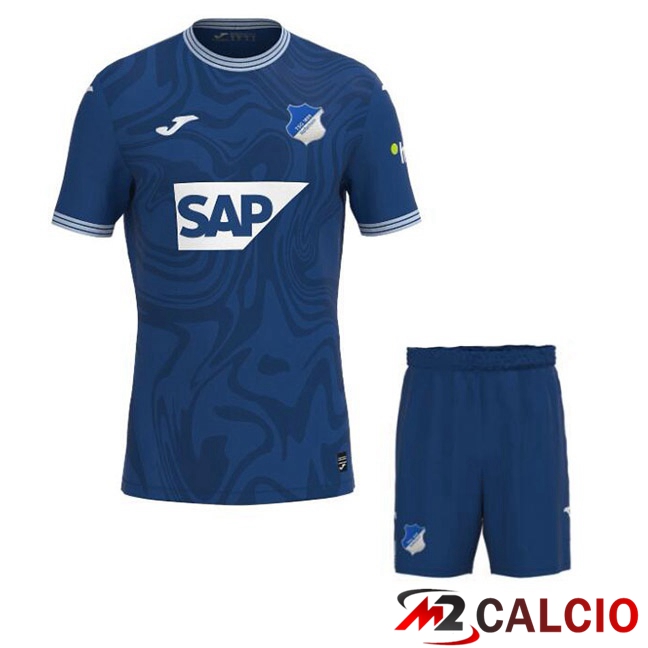 Maglie Calcio Personalizzate,Tute Calcio Squadre,Maglia Nazionale Italiana Calcio | Maglia Calcio TSG Hoffenheim Bambino Prima Blu Reale 2023/2024