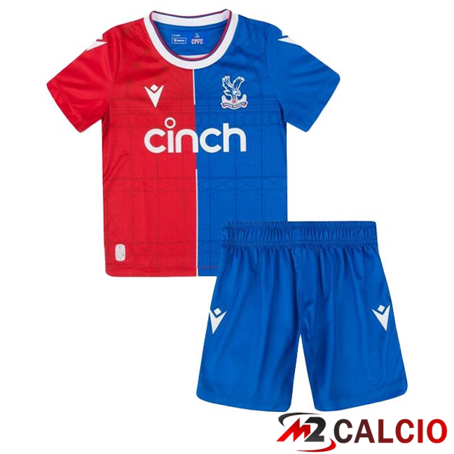 Maglie Calcio Personalizzate,Tute Calcio Squadre,Maglia Nazionale Italiana Calcio | Maglia Calcio Crystal Palace Bambino Prima Rosso Blu 2023/2024