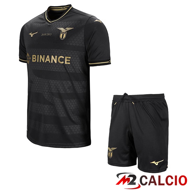 Maglie Calcio Personalizzate,Tute Calcio Squadre,Maglia Nazionale Italiana Calcio | Maglia Calcio SS Lazio Bambino Edizione Speciale Nero 2022/2023