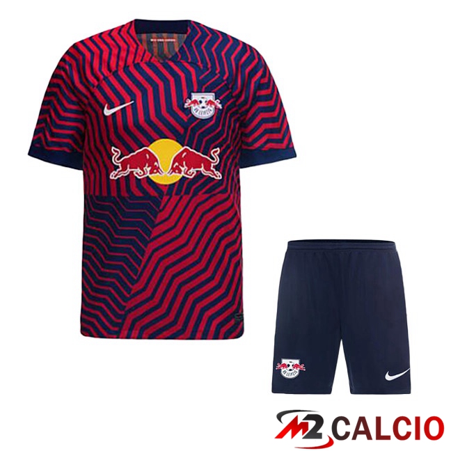 Maglie Calcio Personalizzate,Tute Calcio Squadre,Maglia Nazionale Italiana Calcio | Maglia Calcio RB Leipzig Bambino Seconda Rosso 2023/2024