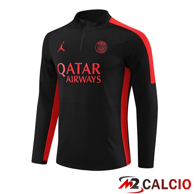 Maglie Calcio Personalizzate,Tute Calcio Squadre,Maglia Nazionale Italiana Calcio | Felpa Allenamento JORDAN Paris PSG Nero 2023/2024