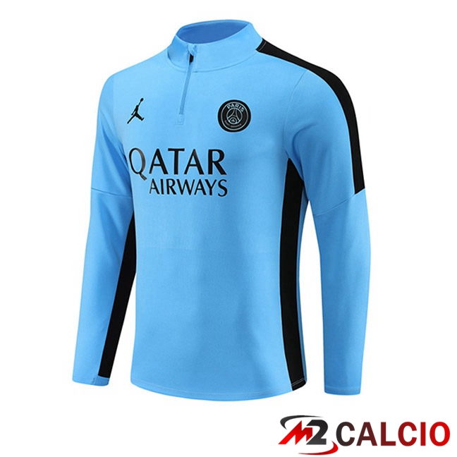 Maglie Calcio Personalizzate,Tute Calcio Squadre,Maglia Nazionale Italiana Calcio | Felpa Allenamento JORDAN Paris PSG Blu 2023/2024