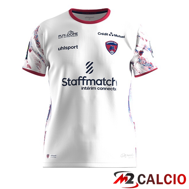 Maglie Calcio Clermont Foot 63 Seconda Bianco 2023/2024