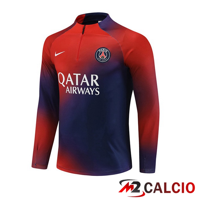 Maglie Calcio Personalizzate,Tute Calcio Squadre,Maglia Nazionale Italiana Calcio | Felpa Allenamento Paris PSG Rosso Blu 2023/2024