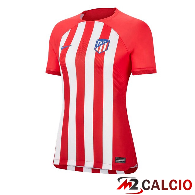 Maglie Calcio Personalizzate,Tute Calcio Squadre,Maglia Nazionale Italiana Calcio | Maglie Calcio Atletico Madrid Donna Prima Rosso 2023/2024