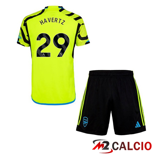 Maglie Calcio Personalizzate,Tute Calcio Squadre,Maglia Nazionale Italiana Calcio | Maglie Calcio Arsenal (HAVerdeZ 29) Bambino Seconda Verde 2023/2024