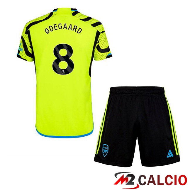 Maglie Calcio Personalizzate,Tute Calcio Squadre,Maglia Nazionale Italiana Calcio | Maglie Calcio Arsenal (ØDEGAARD 8) Bambino Seconda Verde 2023/2024
