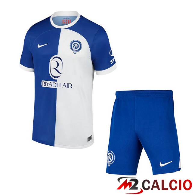 Maglie Calcio Personalizzate,Tute Calcio Squadre,Maglia Nazionale Italiana Calcio | Maglie Calcio Atletico Madrid Bambino Seconda Blu 2023/2024