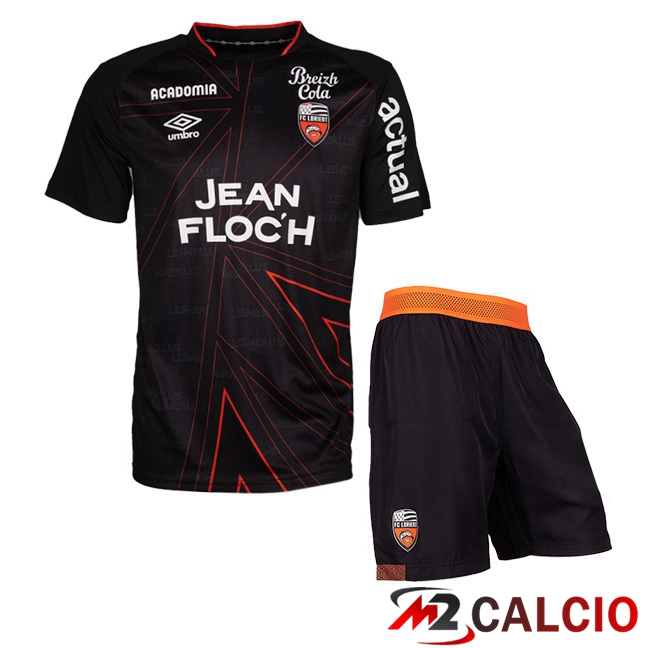 Maglie Calcio FC Lorient Bambino Seconda Nero 2023/2024