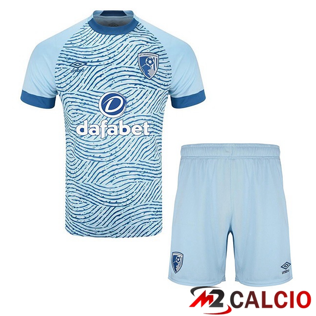 Maglie Calcio AFC Bournemouth Bambino Seconda Blu 2023/2024