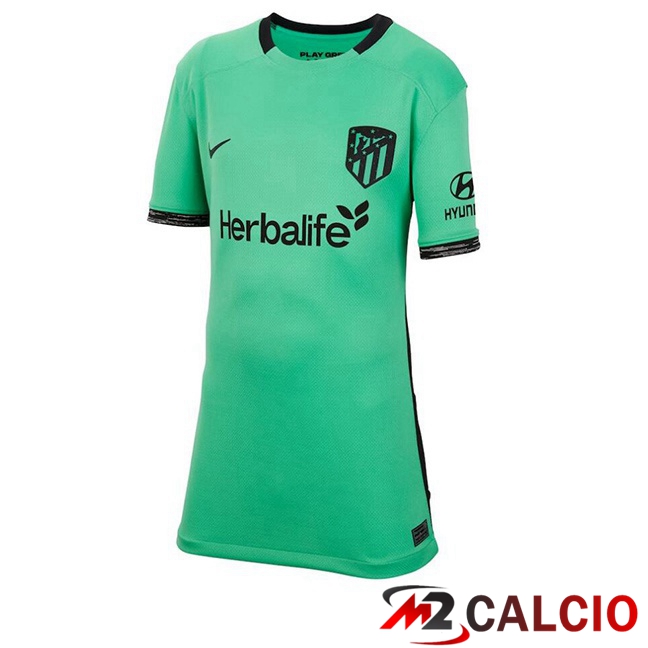 Maglie Calcio Personalizzate,Tute Calcio Squadre,Maglia Nazionale Italiana Calcio | Maglie Calcio Atletico Madrid Donna Terza Verde 2023/2024