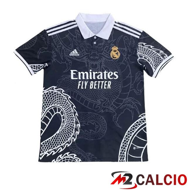 Maglie Calcio Personalizzate,Tute Calcio Squadre,Maglia Nazionale Italiana Calcio | Maglie Calcio Real Madrid Édition Spéciale Nero 2023/2024