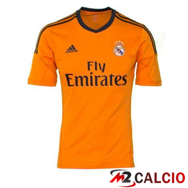 Maglie Calcio Real Madrid Retro Terza Arancia 2013-2014