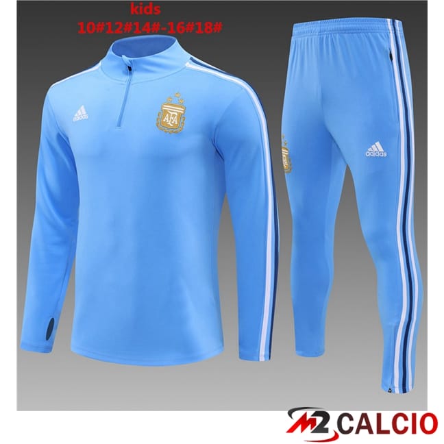 Insieme Tuta Calcio Argentina Bambino Blu 2024/2025